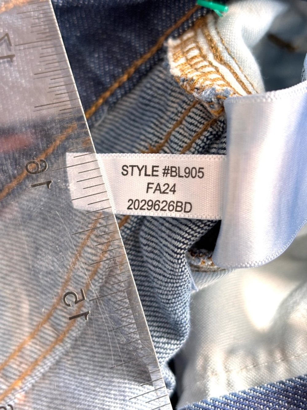 J. Crew Wide-Leg Denim Trouser Jeans BL905 Coastal Navy Size 29 - Picture 4 of 11